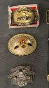 Harley-Davidson Belt Buckles, Motorcycle and Eagle Themes, Baron Buckles