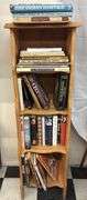 Bookshelf with Books, Wooden, 60"x20"x12", 3 Shelves, Various Titles