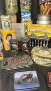 Vintage Tin Containers Collection - Various Designs & Brands, Mid-20th Century