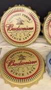 Budweiser and Bud Light Decorative Wall Signs, Beer Cap Style, 16" Diameter
