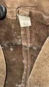 Biker Denim and Leather Vest, Size L, "BIKERS DREAM" Embroidery, Made in USA