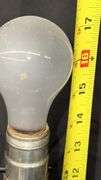 Vintage United Horse Lamp with Clock, Brass and Wood, 17" x 6" x 16"