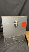 Office Equipment Set with Metal Storage Box and Paper Cutter