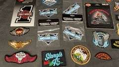 Harley-Davidson, Sturgis, Daytona 500 Embroidered Patches, Various Designs