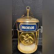 Michelob Vintage Rotating Lighted Clock, 12