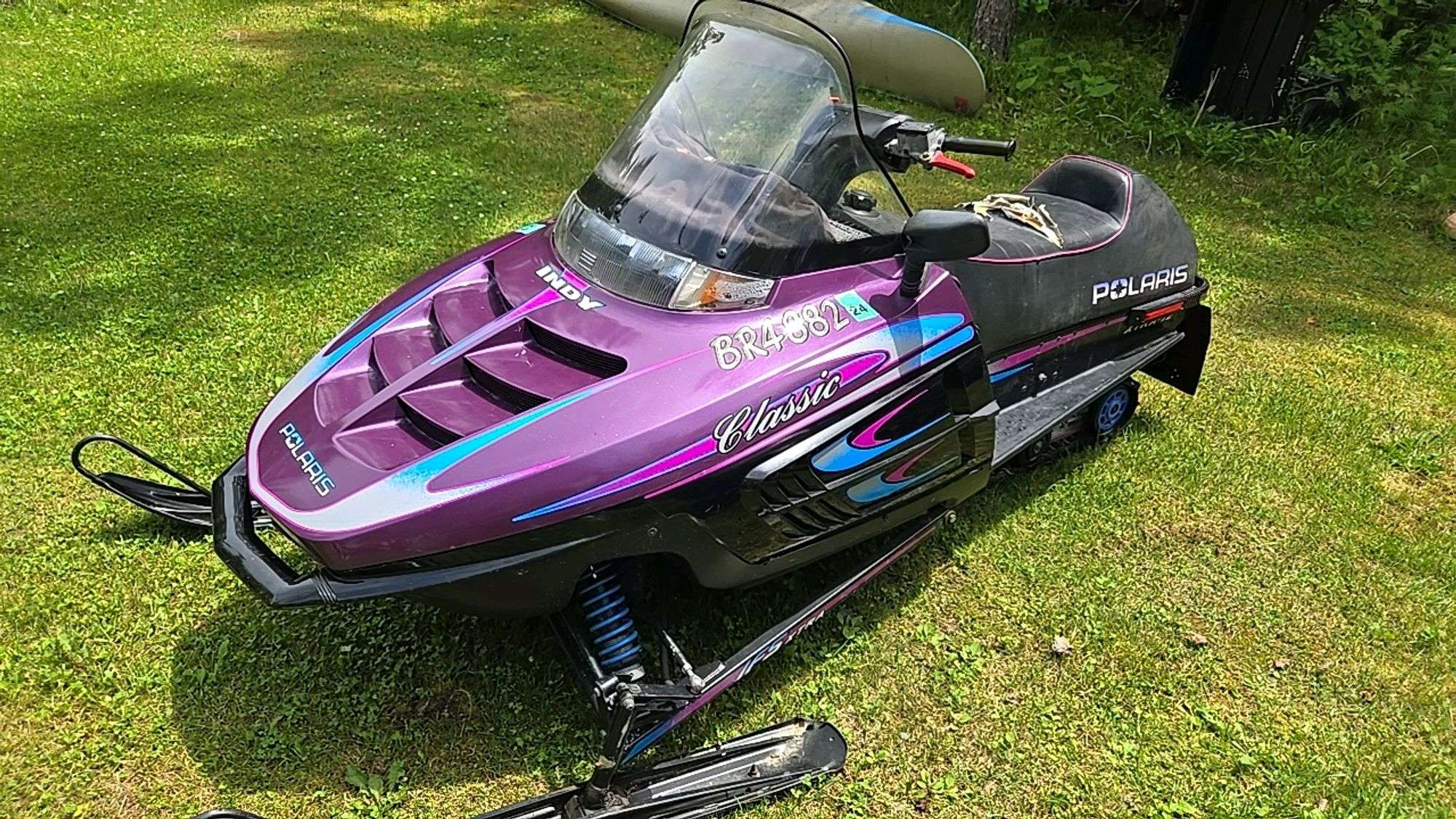 Polaris Indy 500 Classic Snowmobile, Purple, 488cc, Approx. 70 HP