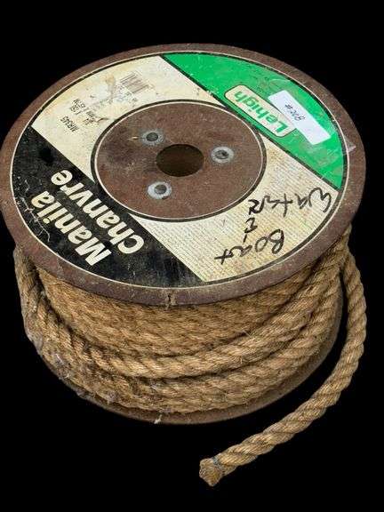 Lehigh MR345 Manila Rope, 150 ft Length, 3/4 in Diameter