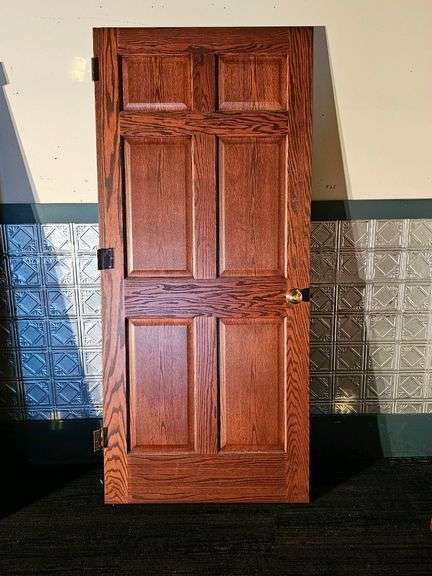 36x80 Inch Wooden Interior Door, Left Swing