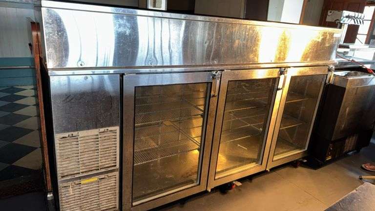 Glastender BB84-L1-XSH(LLR) 3-Door Back Bar Cooler, 115V, R404A, 2008