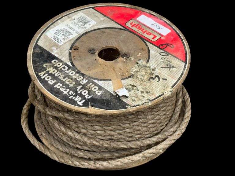 Lehigh Twisted Polypropylene Rope FBP582, 200 ft, 5/8 Inch, 700 lbs Capacity