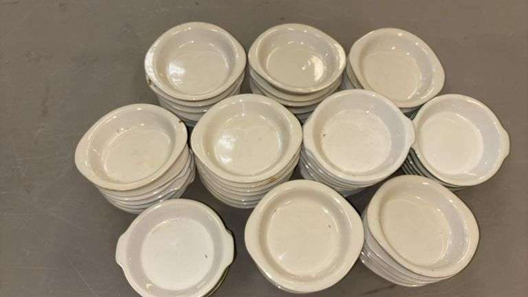 HF Coors Small Ceramic Bowls, Ovenware 92, 5.25" Diameter, USA Made