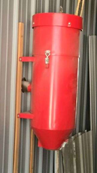 Sandblasting Cabinet, Red, Cyclone Dust Collector, 36"x24"x60"