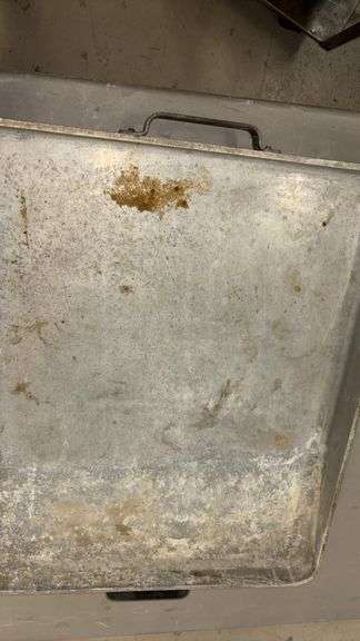 21x18x7 in Aluminum Baking Sheet Pan, 1/4 in Thick, Silver