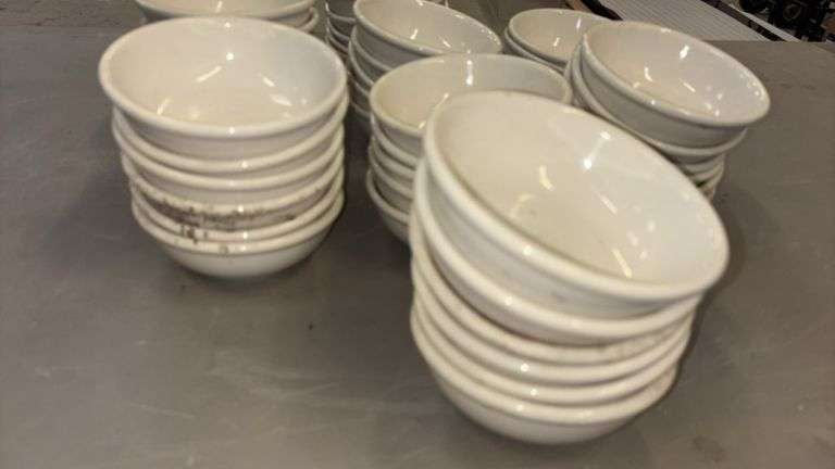 Sango Budget Salad Bowls, Ceramic, 5-inch, White