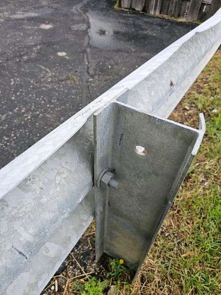 Galvanized Steel Guardrail, 26 ft Section, 2 Ends