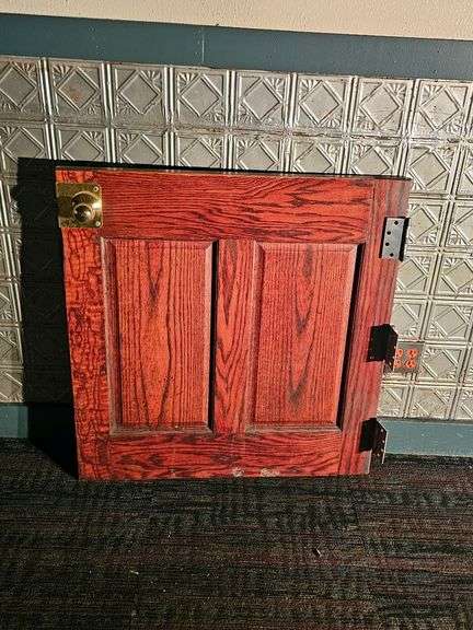 Oak Wood Half Door Panel, 36"x 2" x 37.5", Right Swing