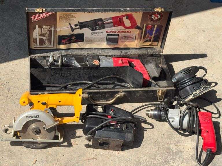 Craftsman Sabre Saw, Milwaukee Super Sawzall, DeWalt Circular Saw Set