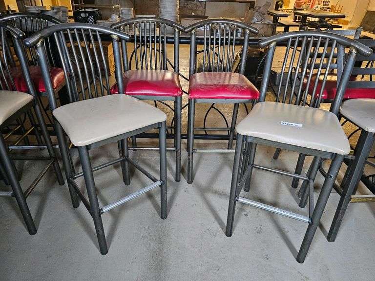 Set of 4 Contemporary Bar Stools