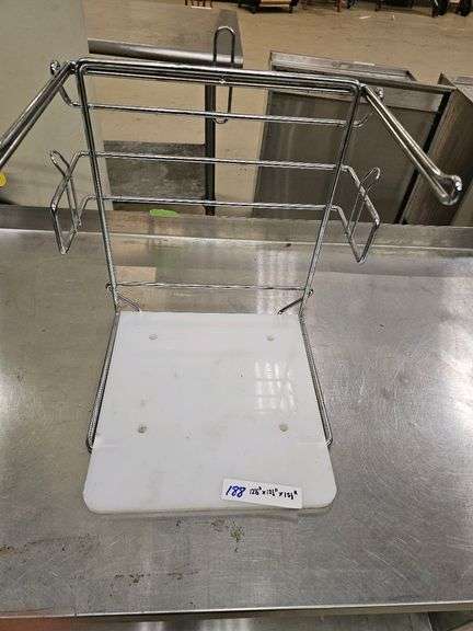 Wire Shelf Bag Dispenser/Holder, 12.5"x12"x15 1/2", Metal and Plastic