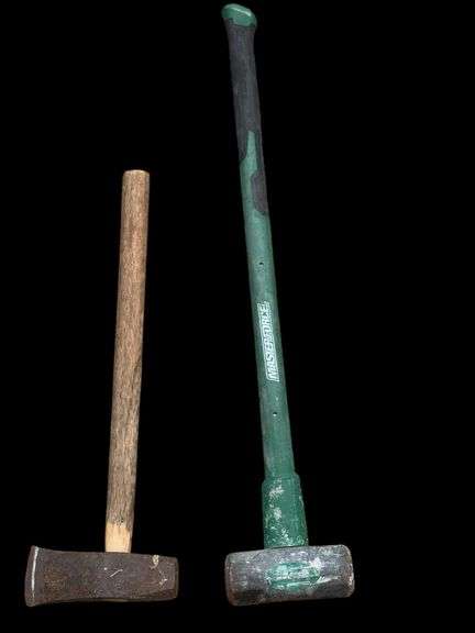 Masterforce Sledgehammer Set, 36" & 16" Lengths, Steel Heads
