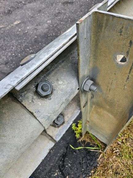 6 Guardrail Sections, Galvanized Steel with Ends