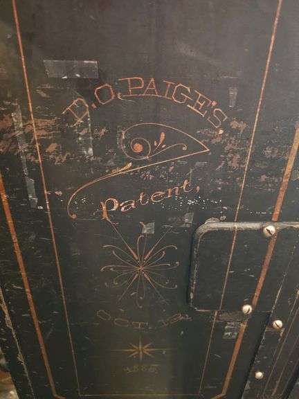 D.O. Paige's Patent Floor Safe, Combination Lock, Approx 2.5' x 2' x 4'