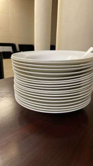 White Ceramic Bowls, 11 Inch Diameter