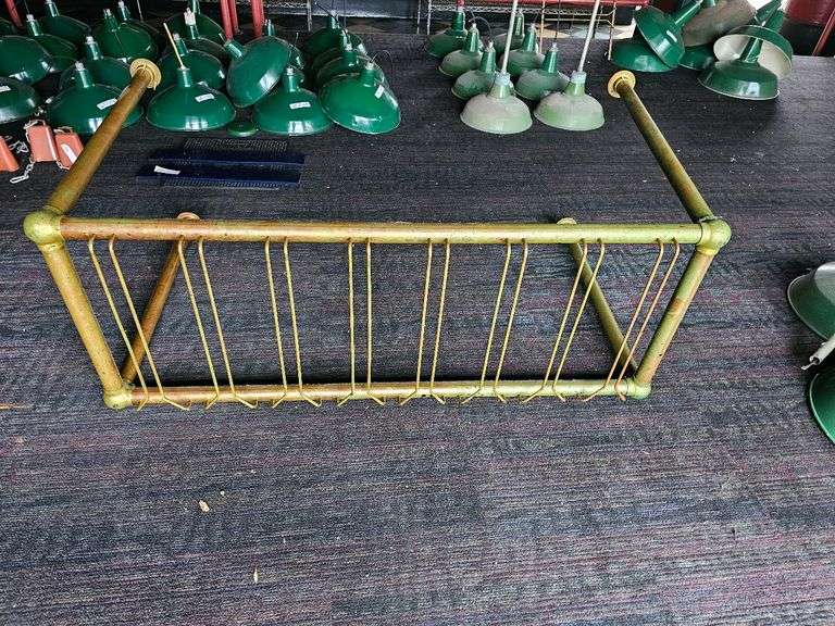 50" x 19" x 27 1/2" Above Bar Hanging Stemmed Glass Holder