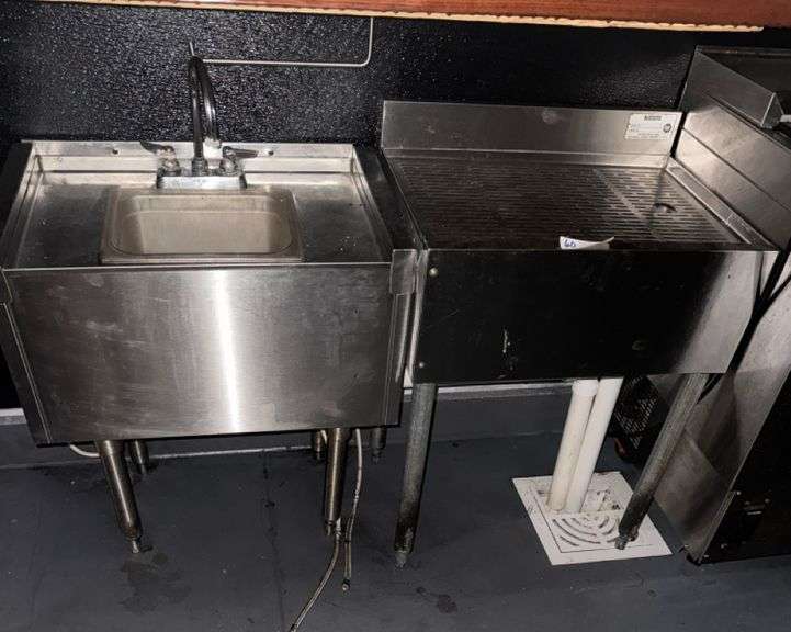 Krowne Commercial Bar Sink with Drainboard, Stainless Steel, NSF Certified