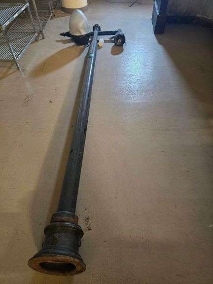 Vintage City Street Lamp Post, Cast Iron, 12' Tall