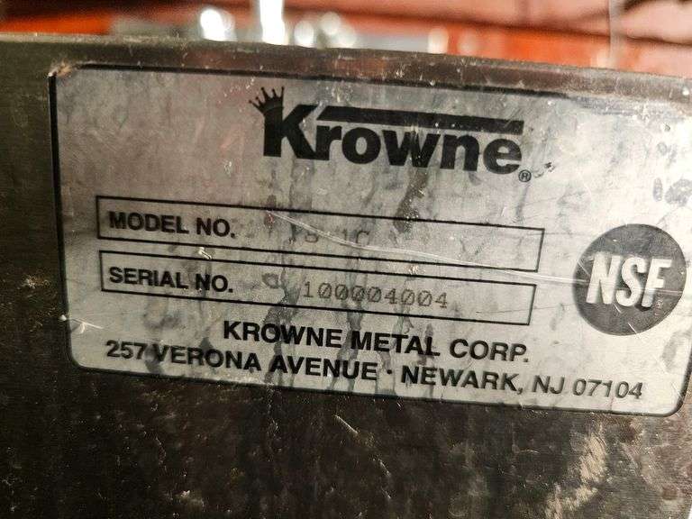 Krowne Commercial Hand Sink with Faucet, NSF Certified, Stainless Steel, Serial No. 100004004