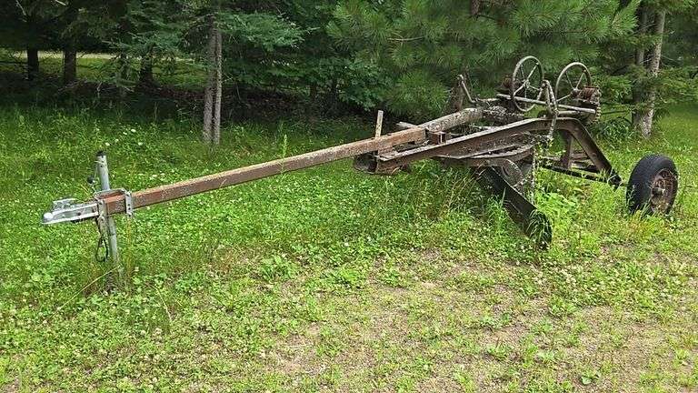Antique Russell Road Grader, Manual Gear Mechanism, 24" Wheels