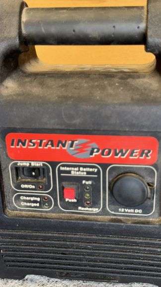 Instant Power Portable Jump Starter, 12 Volt DC, Internal Battery Status Indicator