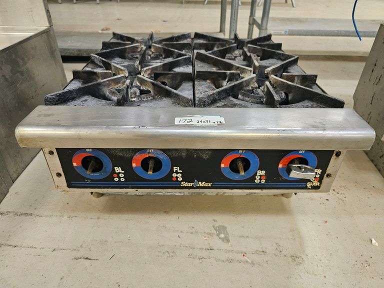 Star Max Commercial Gas Range, 4 Burners