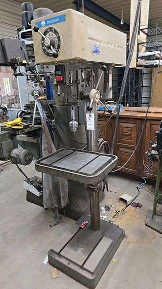 Rockwell Drill Press, 1 HP, 230/115V, Chuck Size 5/8 inch, Motor Serial BL27-15