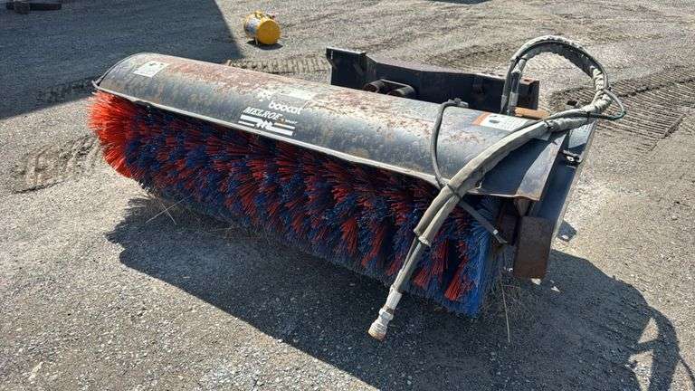 Bobcat Melroe 84" Skid Steer Angle Broom Attachment