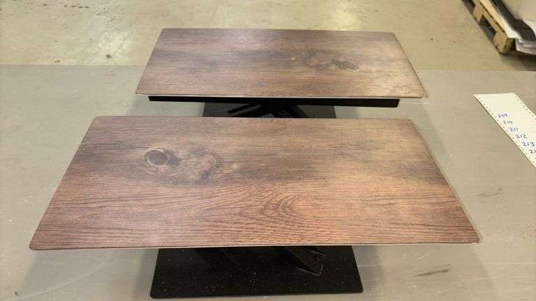 Metal & Melamine Serving Bases, Black, X Cross Style, 20" x 10" x 6 1/2""