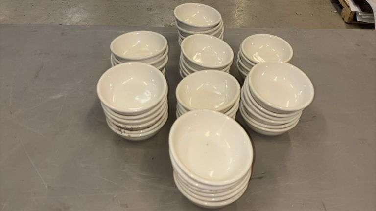 Sango Budget Salad Bowls, Ceramic, 5-inch, White
