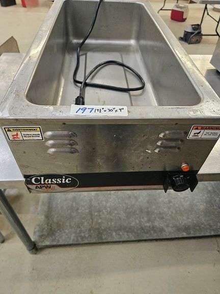 Classic W-43V Commercial Food Warmer, 120V, 1500W, Stainless Steel
