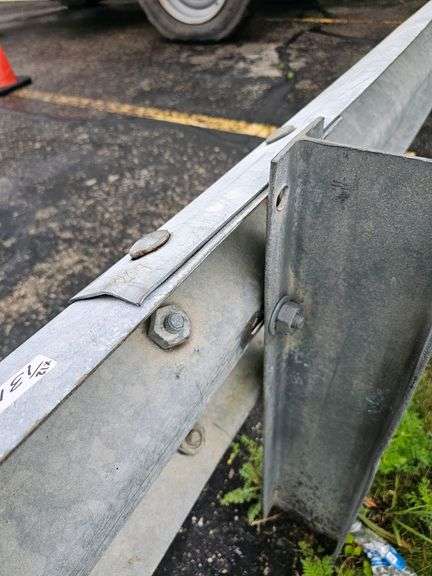 12 Guardrail Sections with 2 Ends