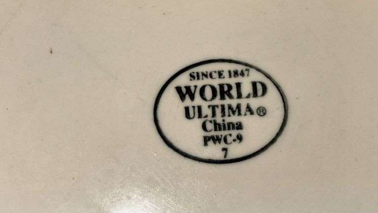 World Ultima China Dinner Plates, 10" Diameter