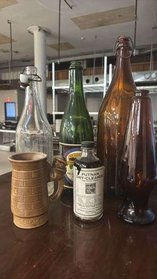 Vintage Glass & Ceramic Bottles Collection, Mendocino Brewing Co. Black Hawk Stout