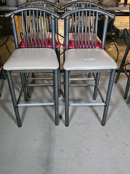 Set of 4 Contemporary Bar Stools