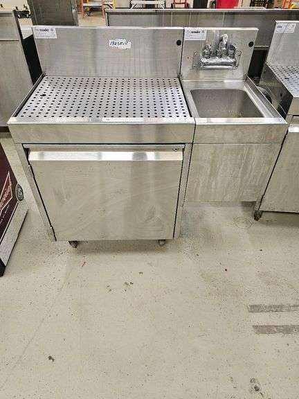 Glastender HSA-12 DBC-A-24 Underbar Glasswasher Station, Serial 373927