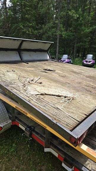 Snowmobile Trailer with Tilt Deck