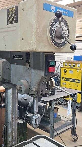 Rockwell Drill Press, 1 HP, 230/115V, Chuck Size 5/8 inch, Motor Serial BL27-15