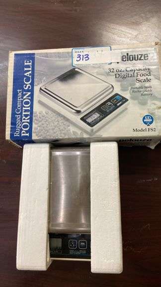 Pelouze FS2 Digital Food Scale, 32 oz Capacity, Stainless Steel Platform