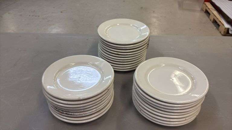 Buffalo 01-401A 8" Ceramic Dinner Plates, White
