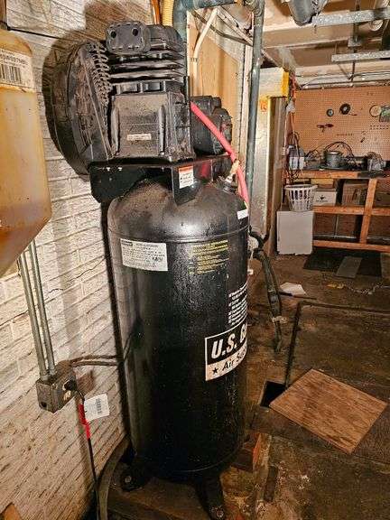 U.S. General US660V 60-Gallon Air Compressor, 150 PSI, Electric