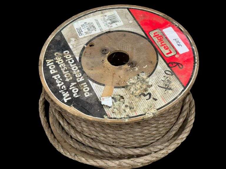 Lehigh Twisted Polypropylene Rope FBP582, 200 ft, 5/8 Inch, 700 lbs Capacity